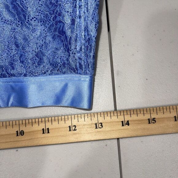 INC SZ LARGE Blue Bralette Lace Cami Wireless Baby Doll Flutter Sleeve NEW $33 - Picture 6 of 9